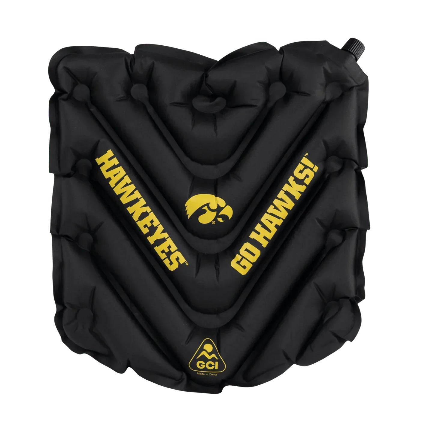 College V Seat™ Inflatable Stadium Cushion - Iowa Hawkeyes - Kickoff Ease