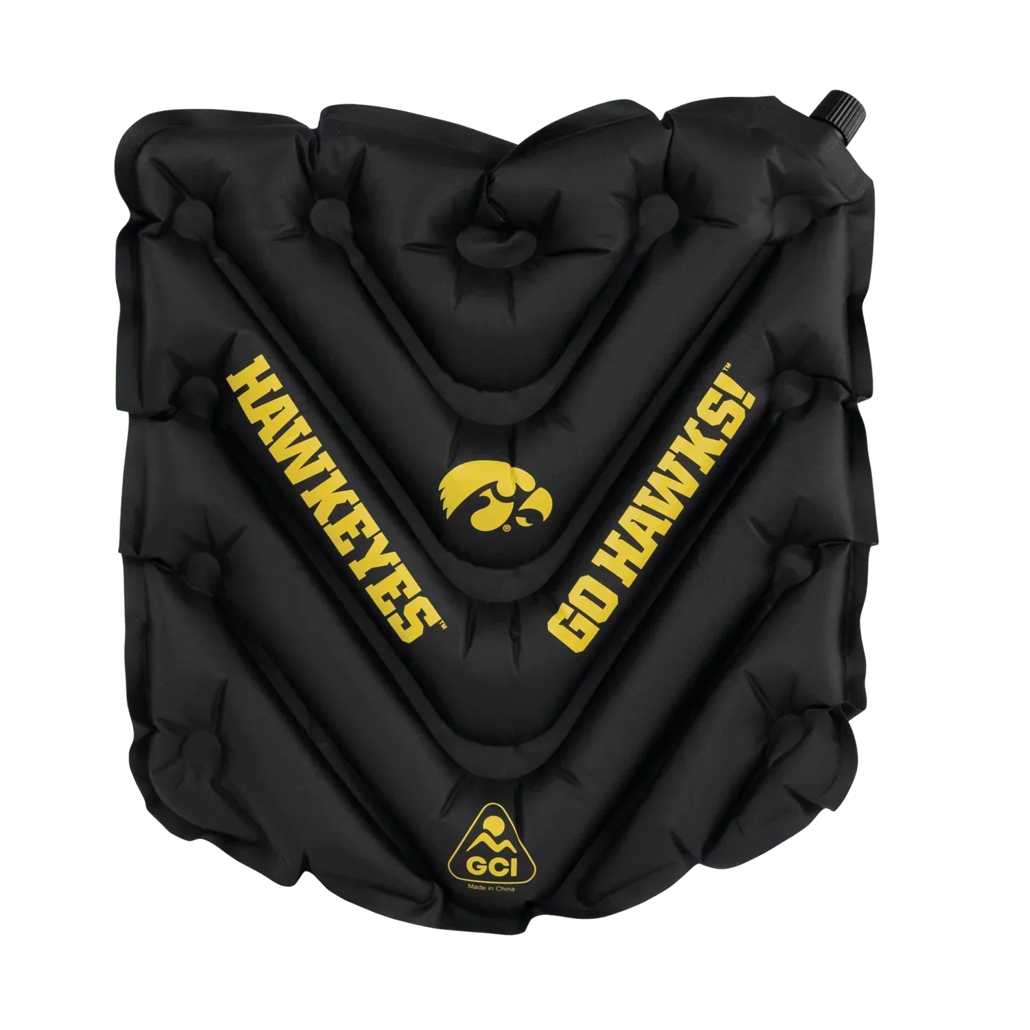 College V Seat™ Inflatable Stadium Cushion - Iowa Hawkeyes - Kickoff Ease