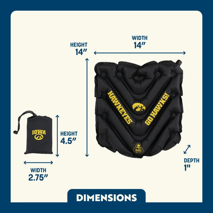 College V Seat™ Inflatable Stadium Cushion - Iowa Hawkeyes - Kickoff Ease