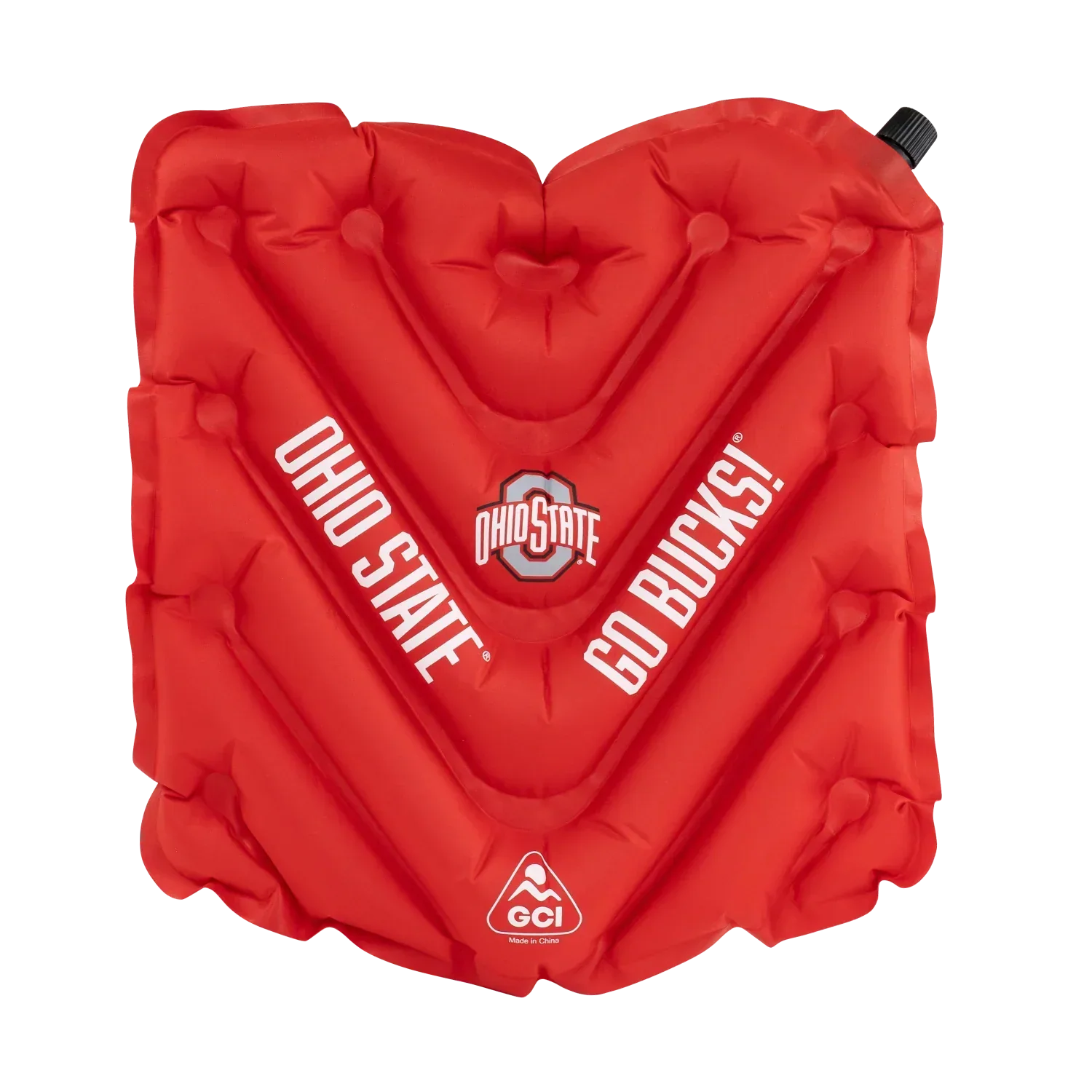 College V Seat™ Inflatable Stadium Cushion - Ohio State Buckeyes - Trackside Ready