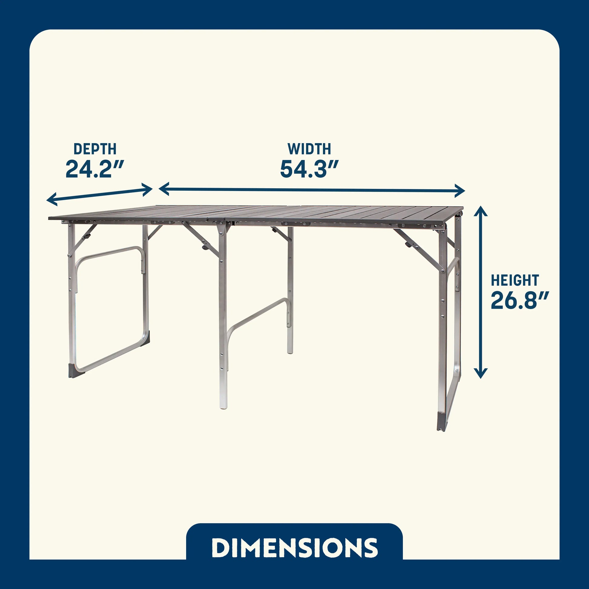 Slim-Fold Table - Camp Meal Prep