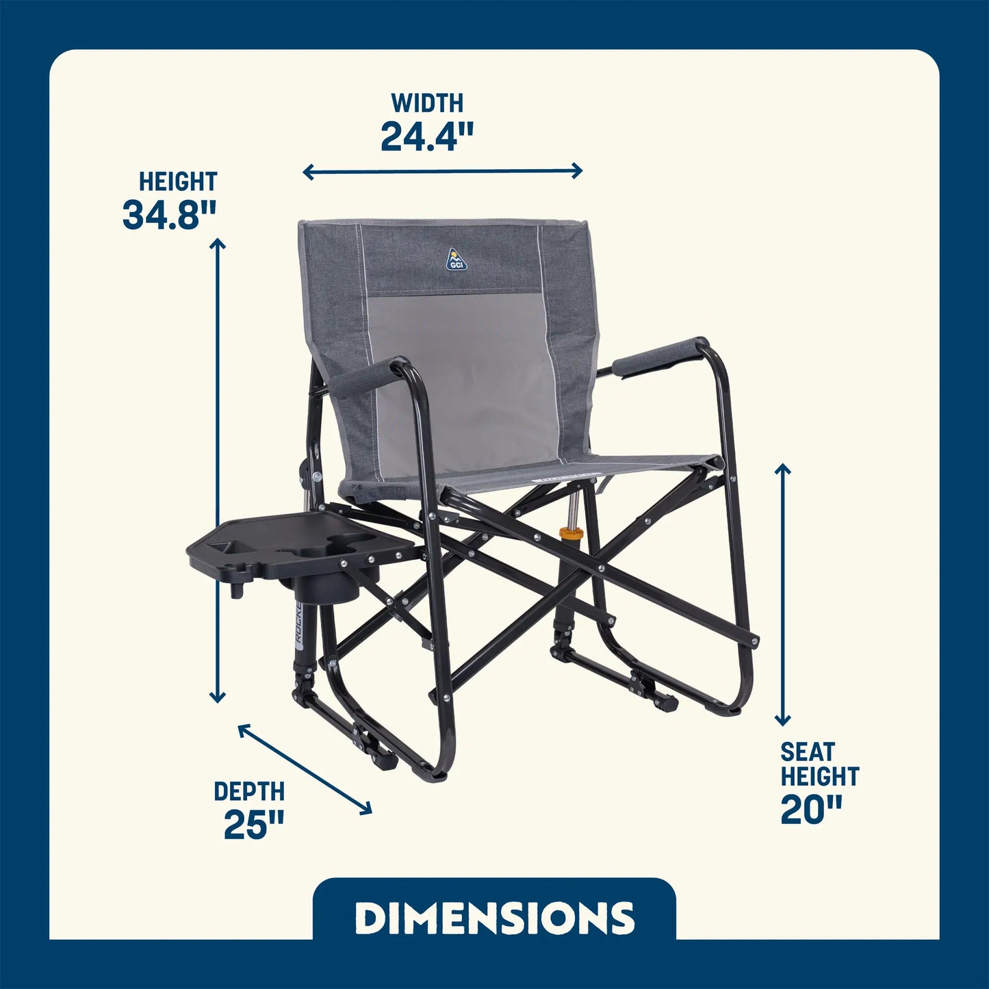 Freestyle Rocker™ with Side Table - Weekend Cook Setup
