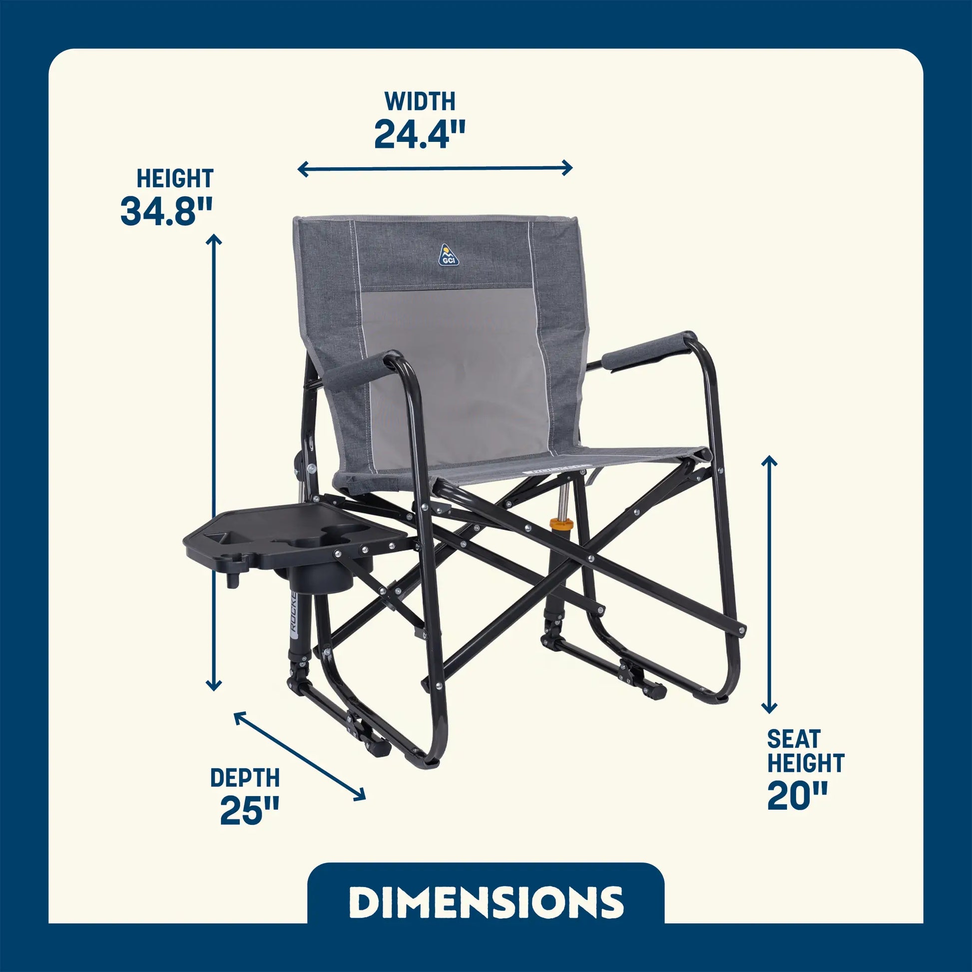 Freestyle Rocker™ with Side Table - Weekend Cook Setup