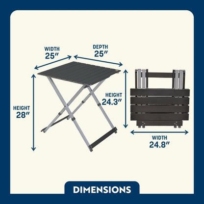 Compact Camp Table 25™ - Camp Table Ready