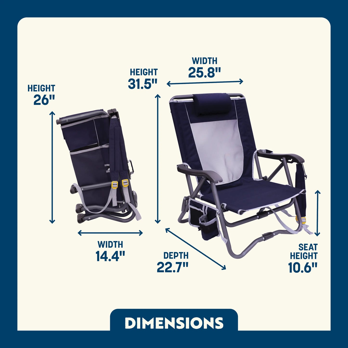 Bi-Fold Slim Event Chair™ - Travel Ready