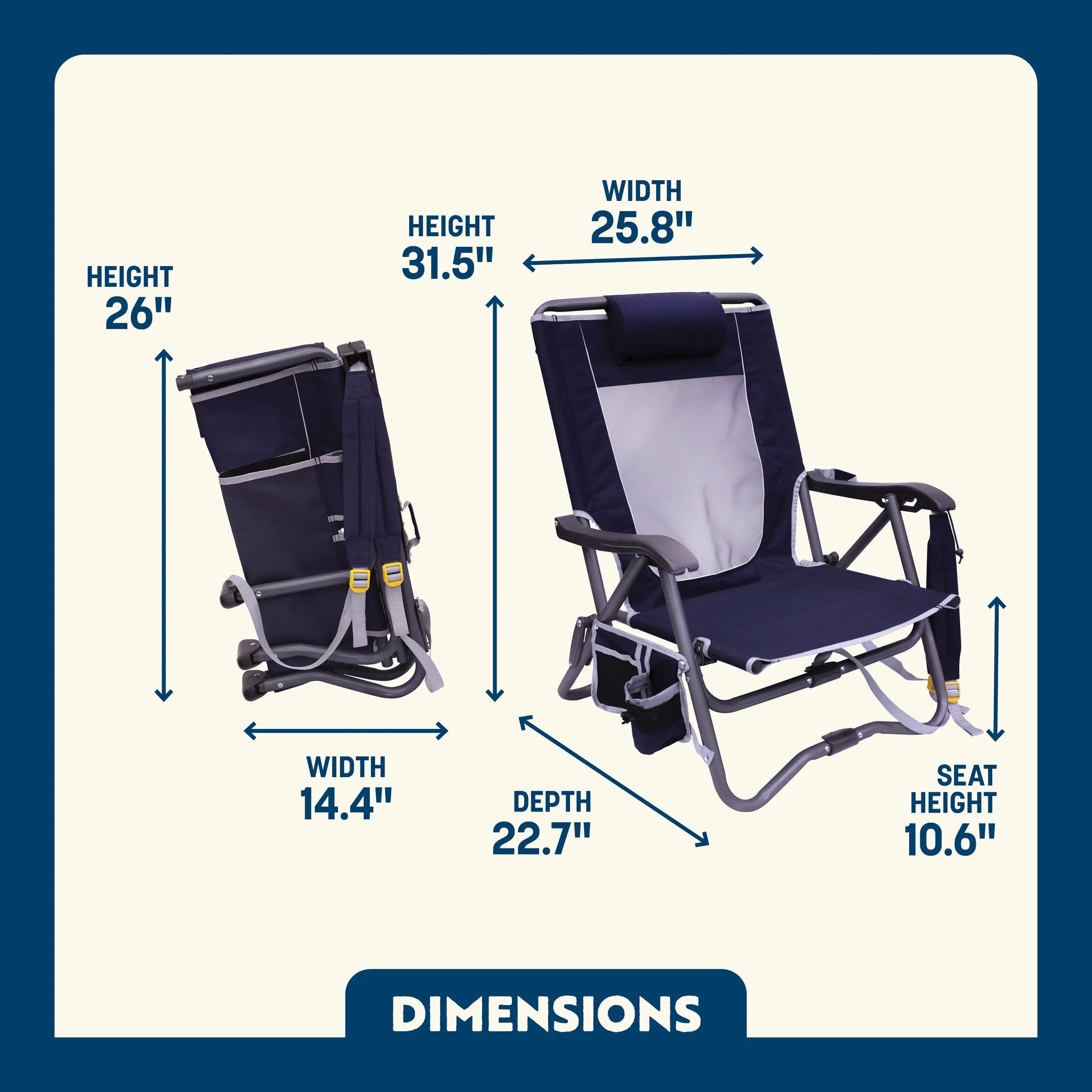 Bi-Fold Slim Event Chair™ - Backyard Ready
