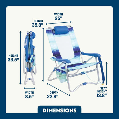 Bi-Fold Beach Chair™ - Beach Day Comfort
