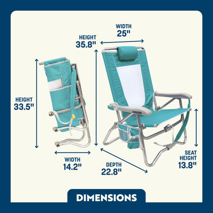 Bi-Fold Beach Chair™ - Beach Day Comfort