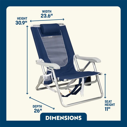 Backpack Beach Chair™ - Seaside Ease