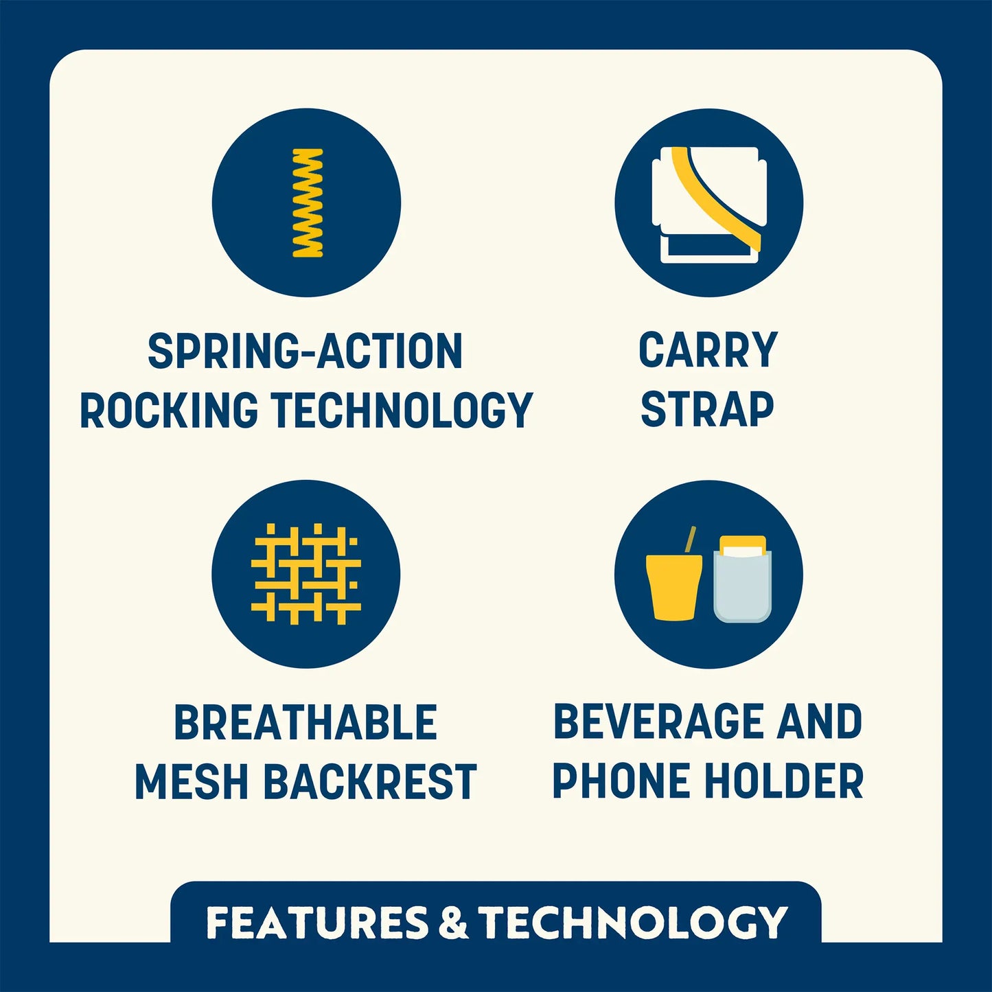 College Comfort Pro Rocker™ - LSU Tigers - Race Day Ease