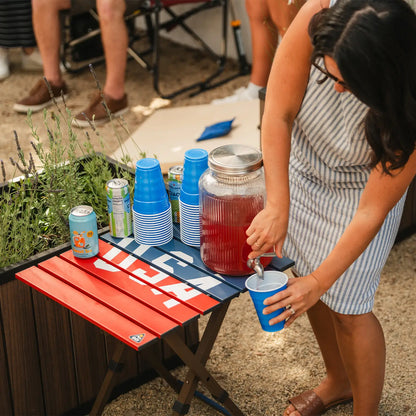 Compact Camp Table 20™ - USA Anniversary Deluxe - Holiday Ready