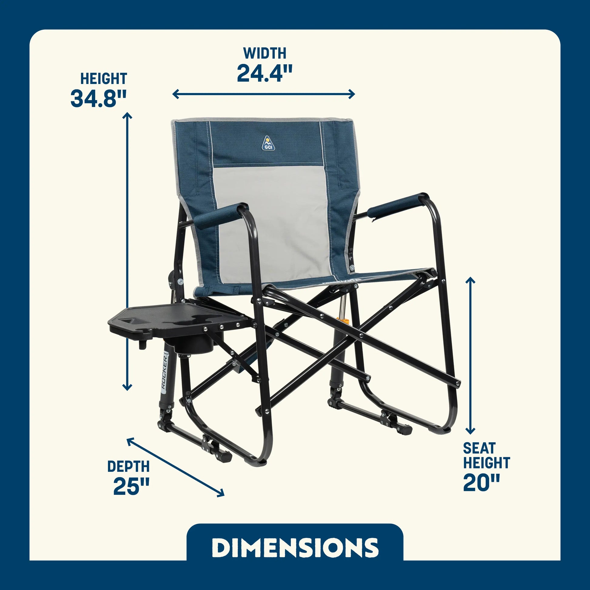 Freestyle Rocker™ with Side Table - Weekend Cook Setup