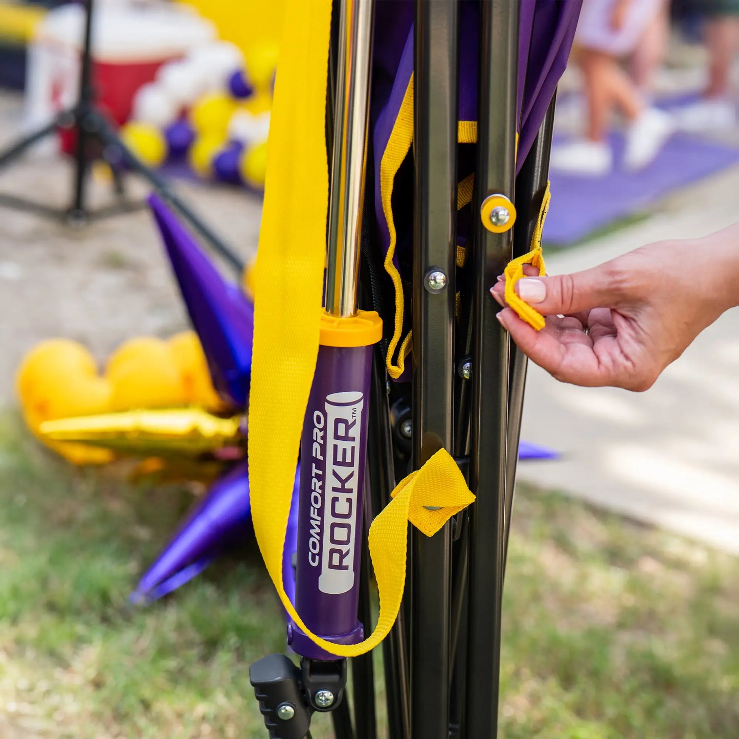 College Comfort Pro Rocker™ - LSU Tigers - Home Team Choice