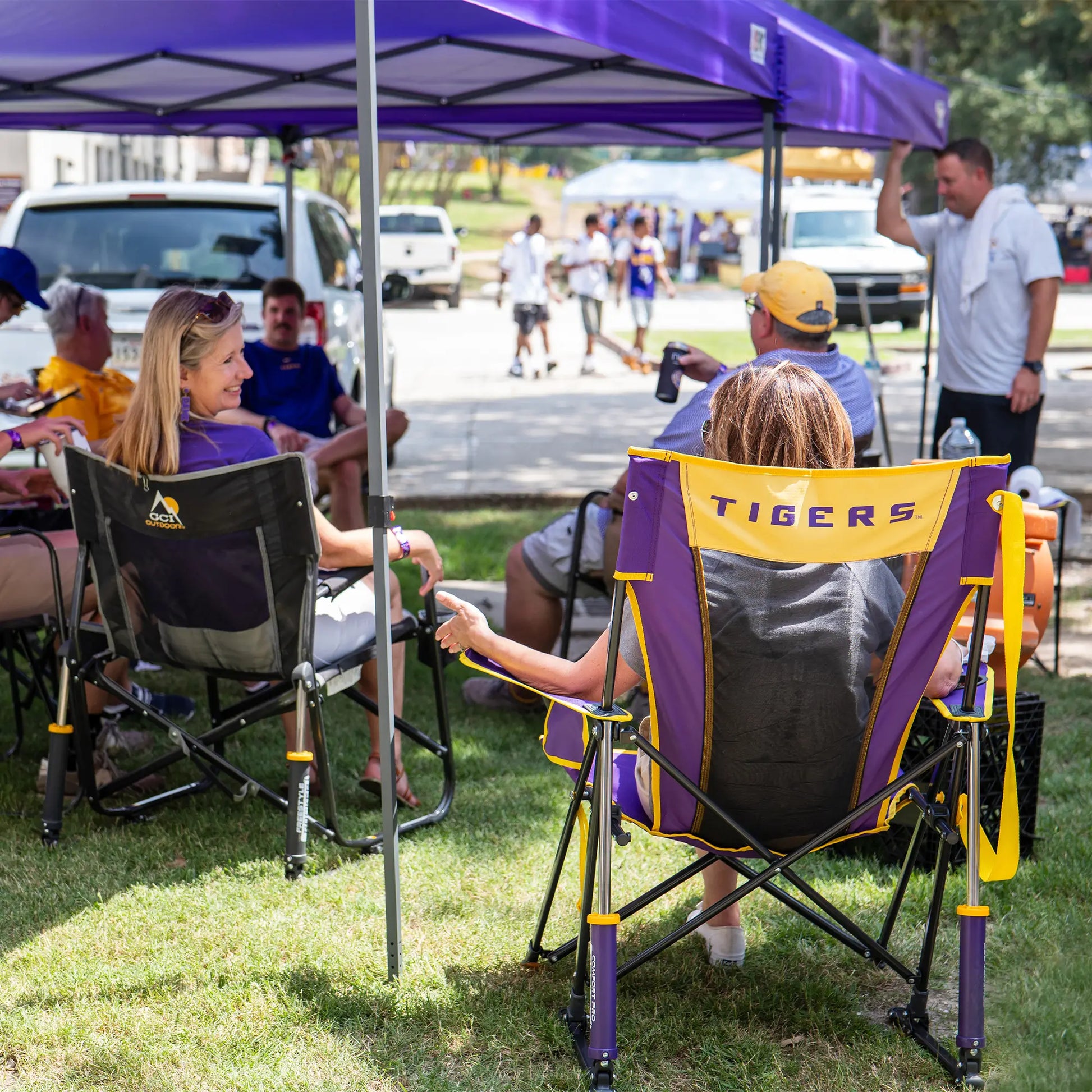 College Comfort Pro Rocker™ - LSU Tigers - Home Team Choice