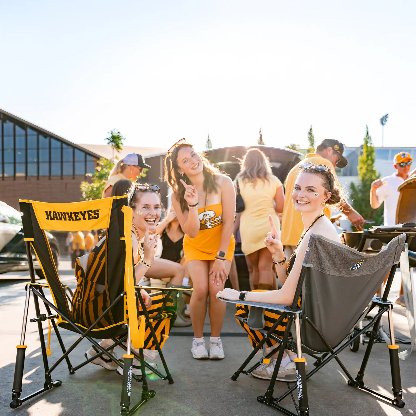 College Comfort Pro Rocker™ - Iowa Hawkeyes - Team Spirit Ready