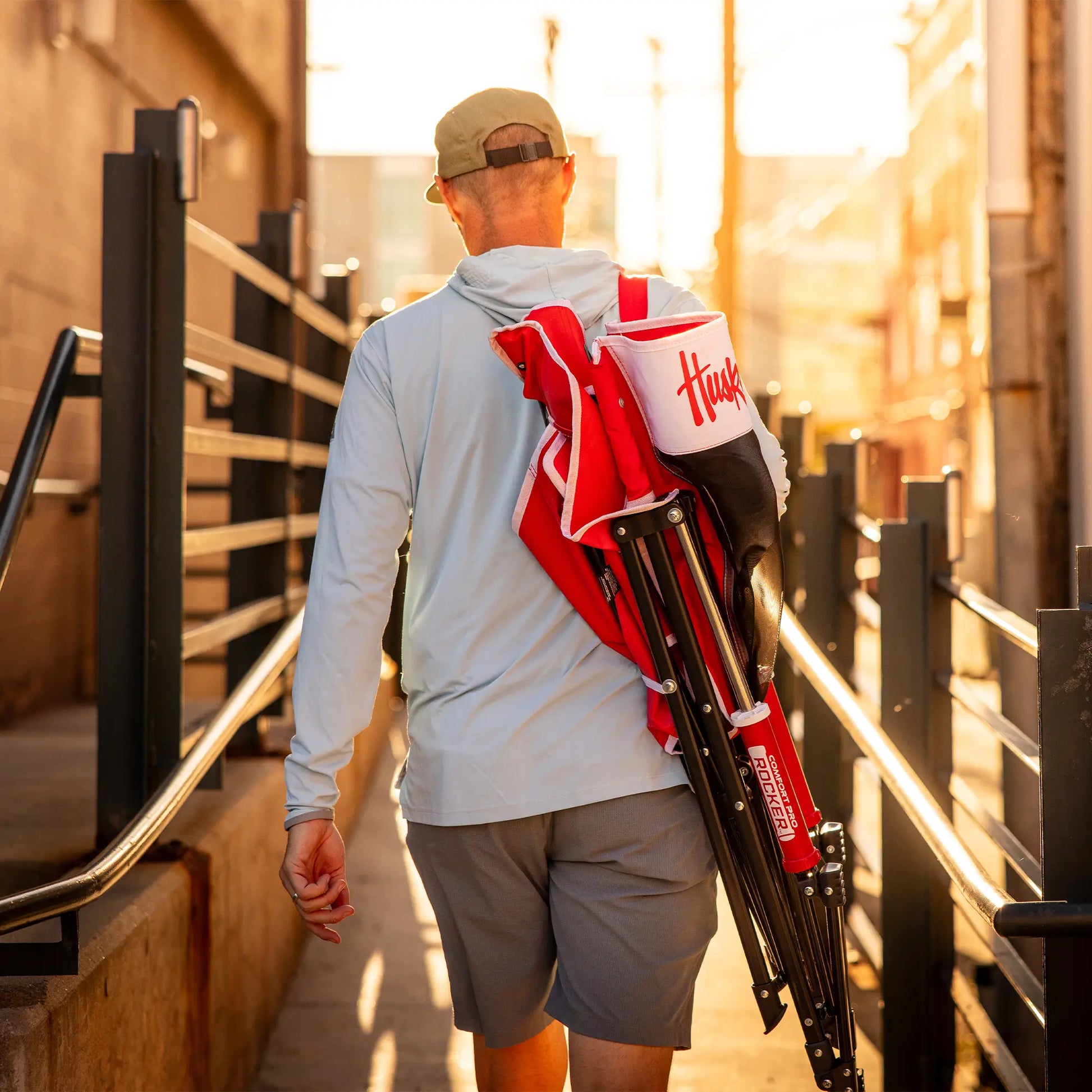 College Comfort Pro Rocker™ - Nebraska Cornhuskers - Fan Day Comfort