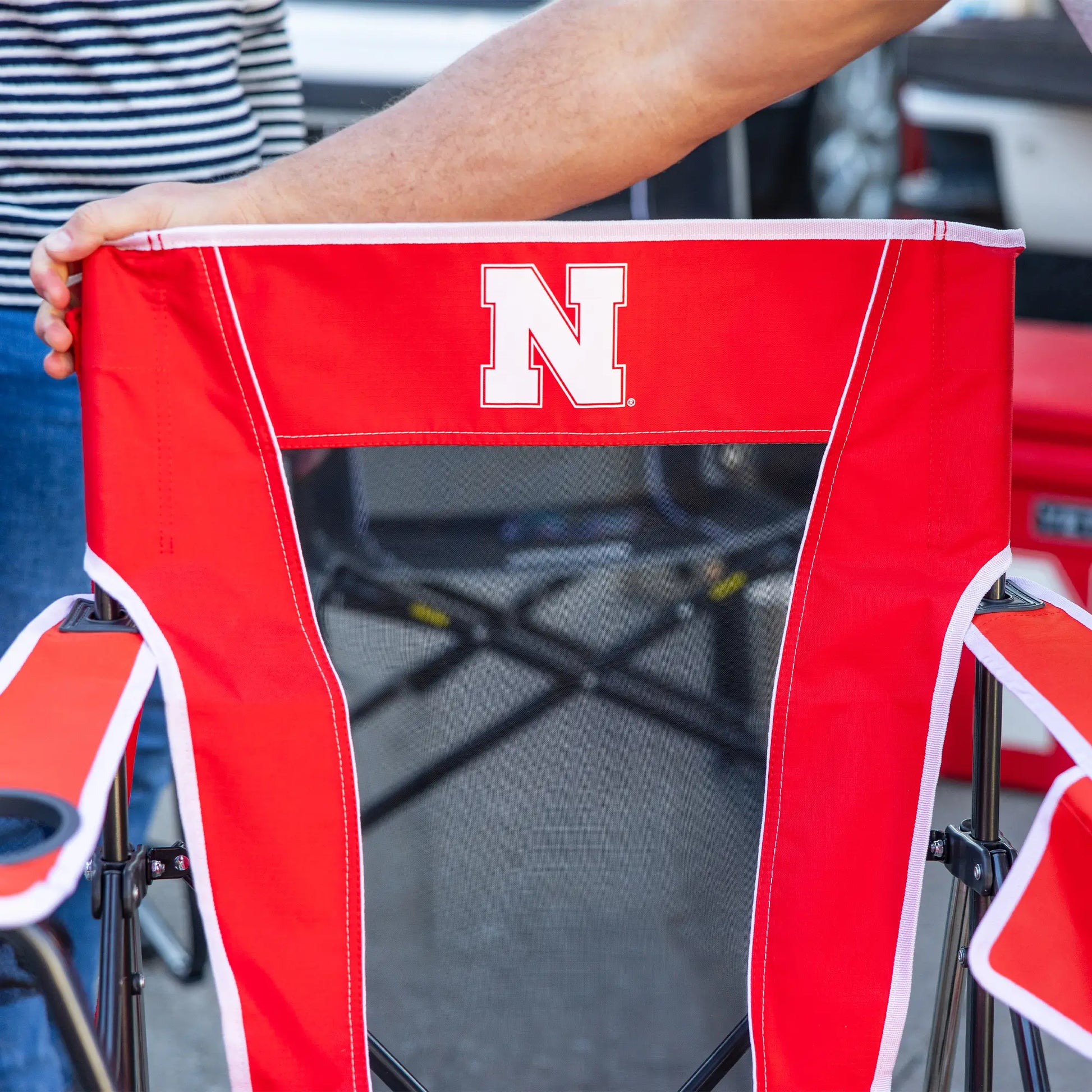 College Comfort Pro Rocker™ - Nebraska Cornhuskers - Fan Day Comfort