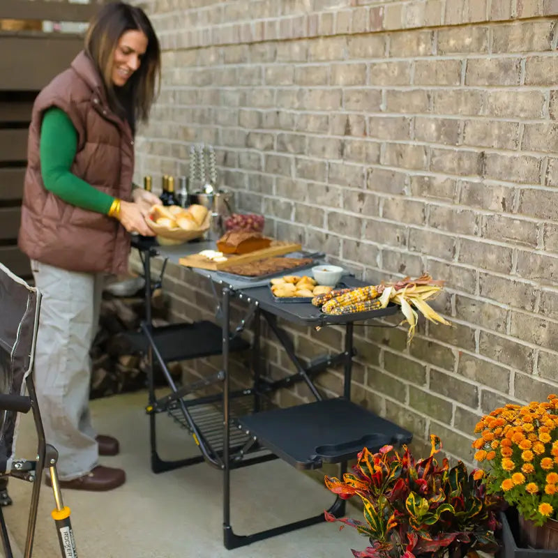 Slim-Fold Cook Station™ - Patio Meal Ready