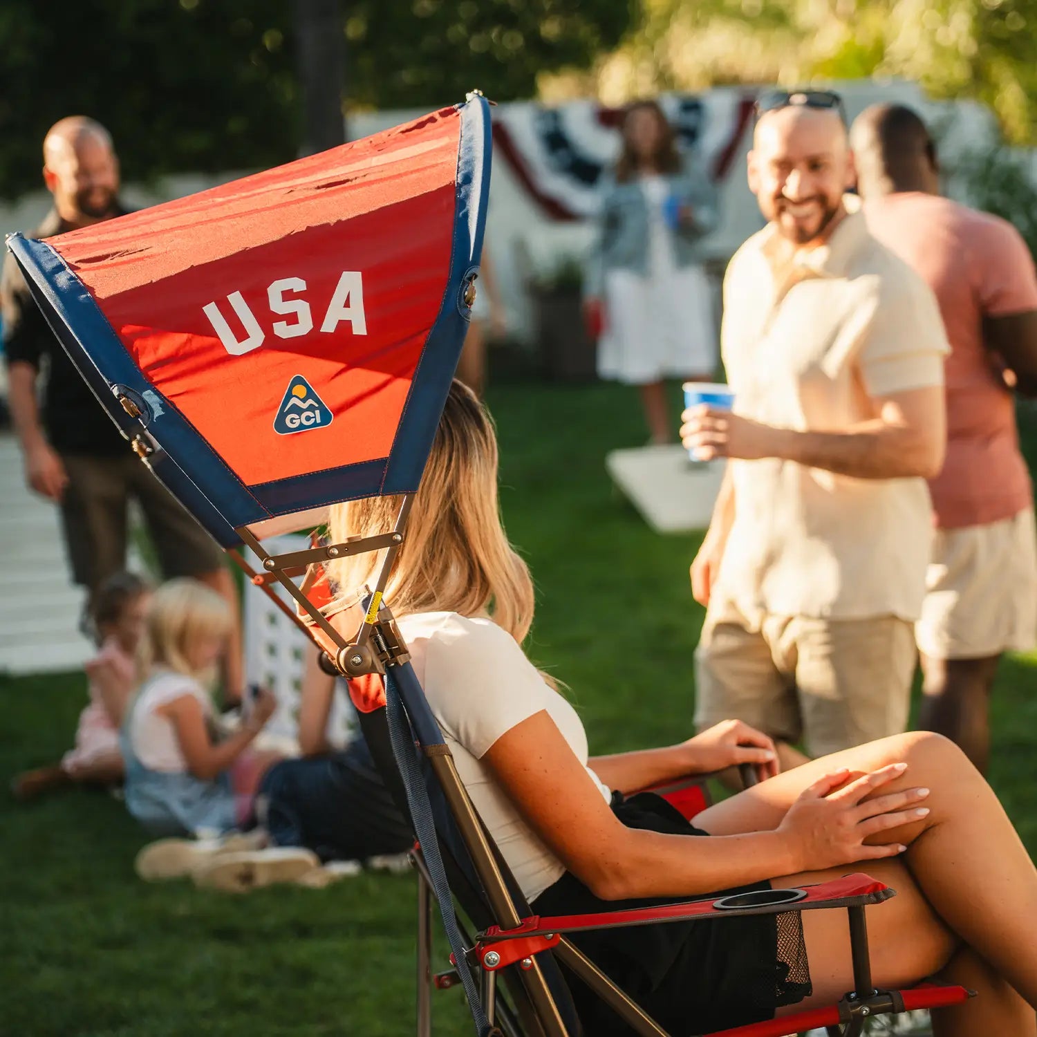 SunShade Accessory™ - USA Anniversary Deluxe - Open Air Shelter