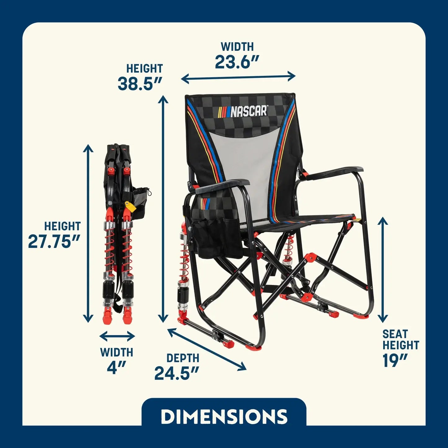 Adjustable Rocker™ - NASCAR - Stadium Side Ready