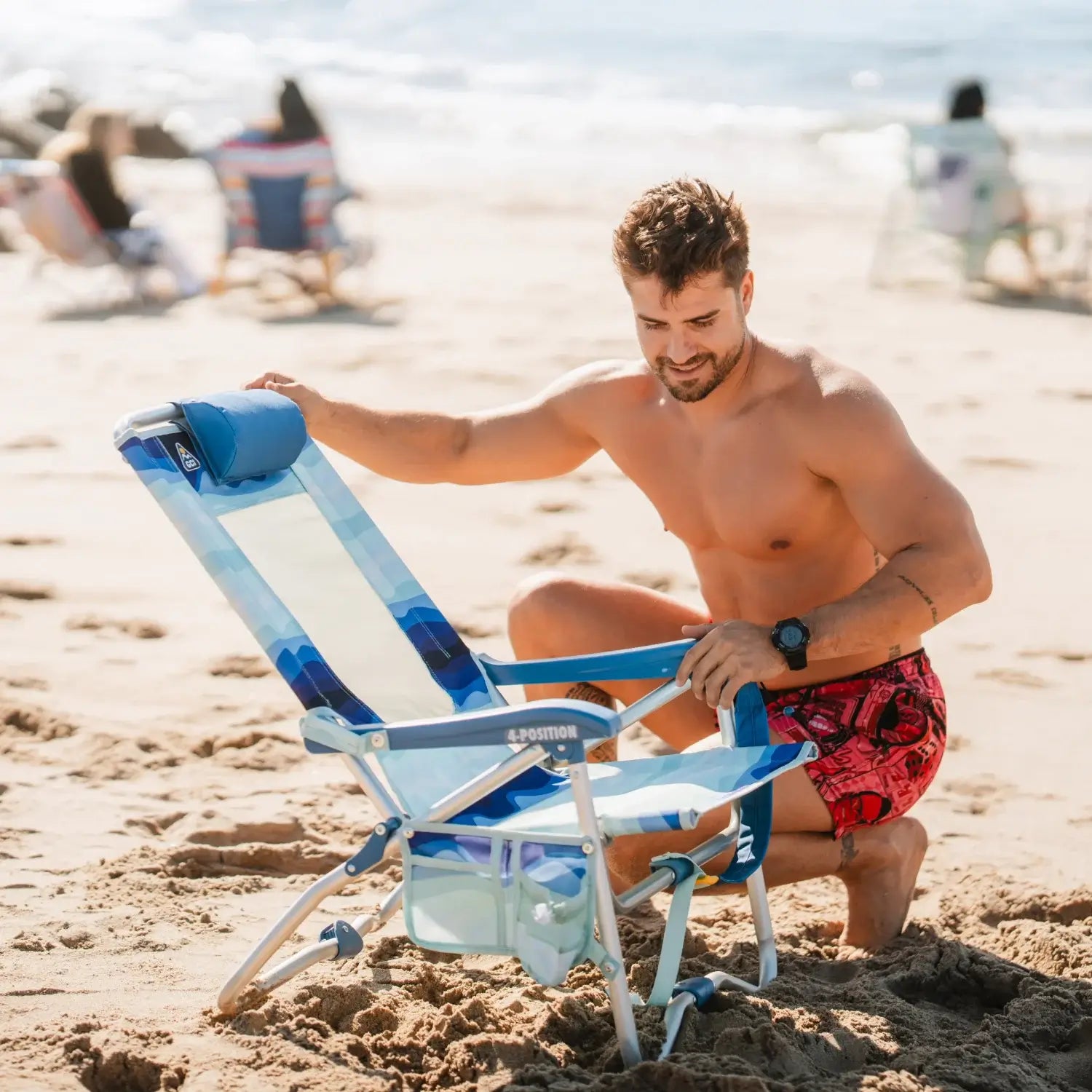 Bi-Fold Beach Chair™ - Beach Day Comfort