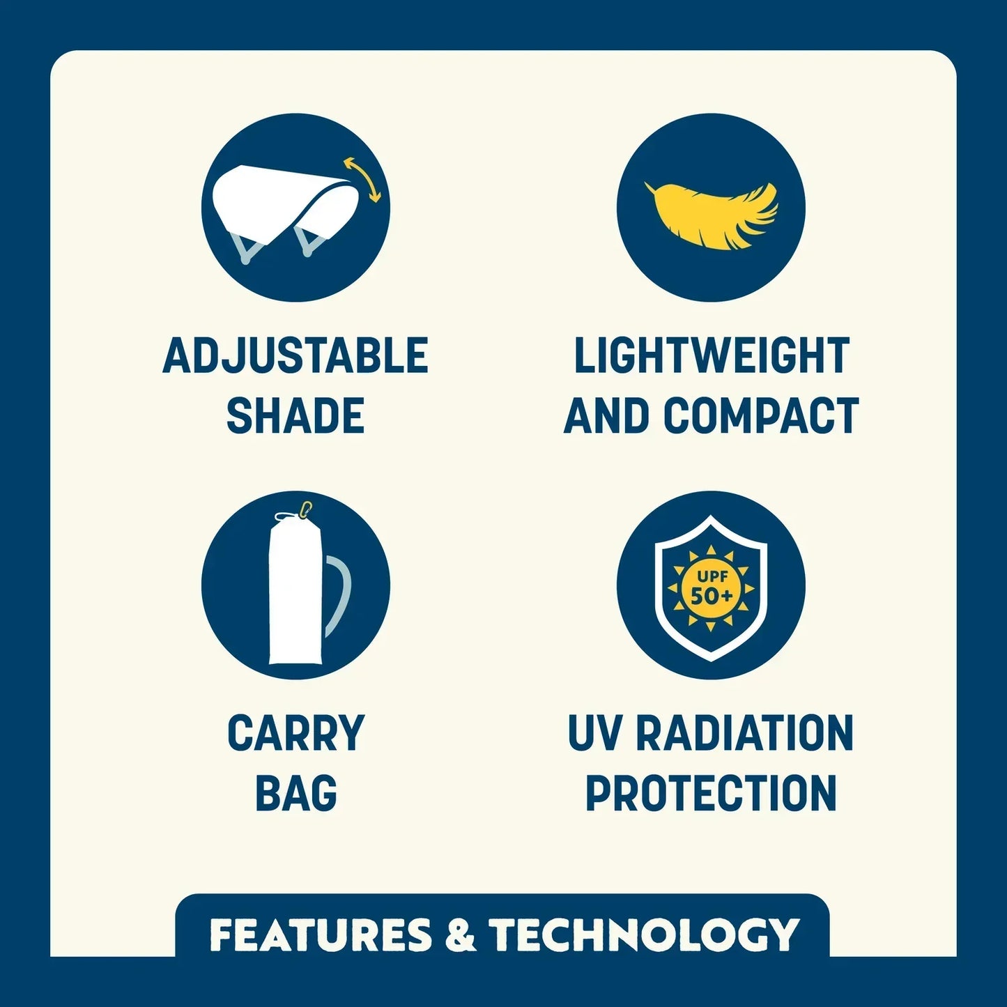 SunShade Accessory™ - USA Anniversary Deluxe - Open Air Shelter